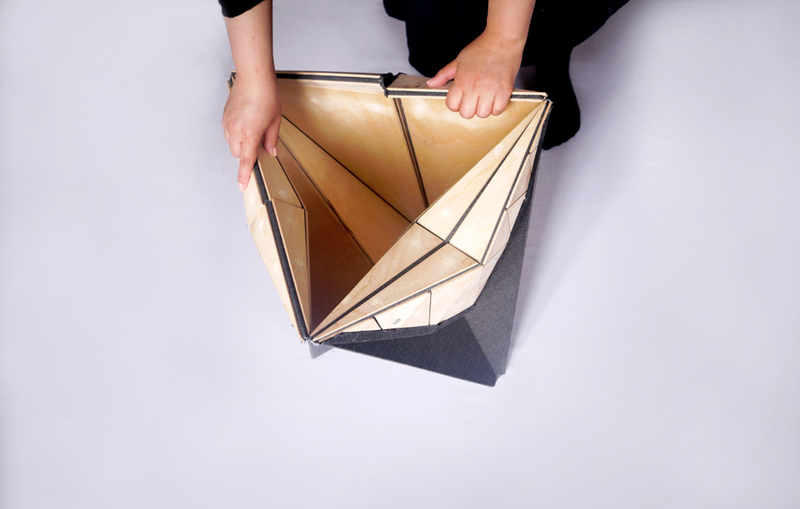 Illustration for article titled Magnetic Origami Tables Shouldn’t Make Sense But They’re Perfect